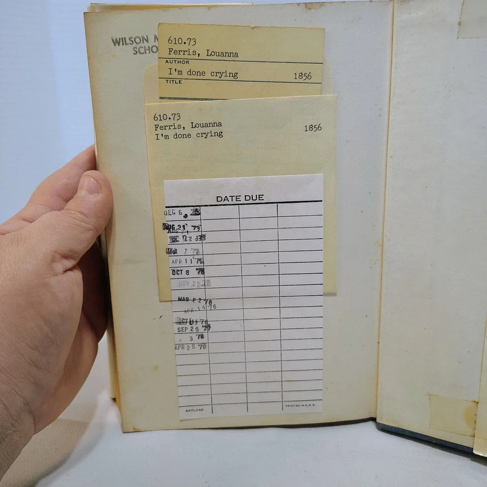 Im Done Crying Louanne Ferris as told to Beth Day‎ 1969 Hardcover First Printing